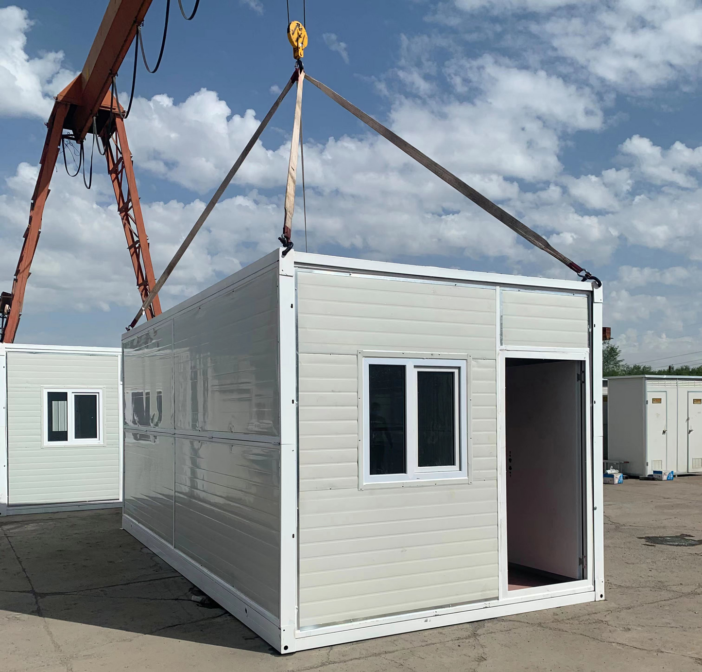 Portable Folding House Prefabricated Folding Container House Prefabricated Portable Small Folding Container House Accept Customization