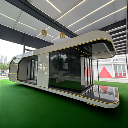 Deluxe Portable Space Capsule China Aluminum Prefabricated Mobile Container with 2 Bedrooms