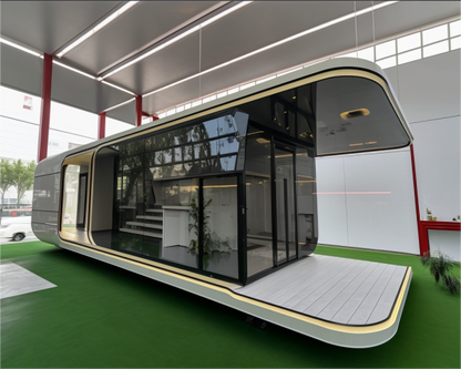 New aluminum capsule home/hotel/house capsule mobile integrated house outdoor