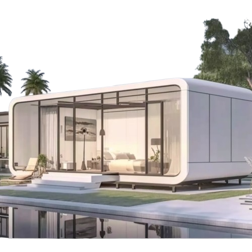 Prefabricated containerized housing space modules for living and working