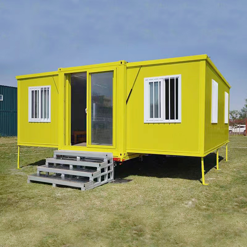 Expandable Container House 20 ft Prefab Toilet Hotel Shop Office Workshop waterproof mobile home