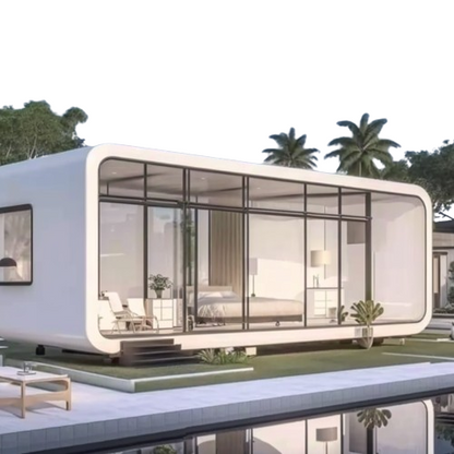 Prefabricated containerized housing space modules for living and working