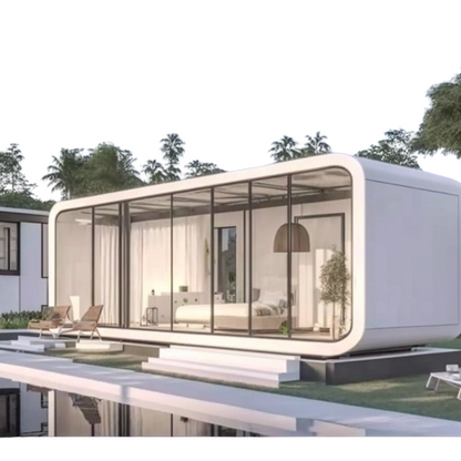 Prefabricated containerized housing space modules for living and working