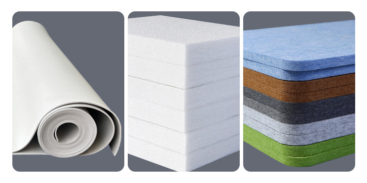 Polyester fiber sound-absorbing panel sound insulation beautification convenient installation