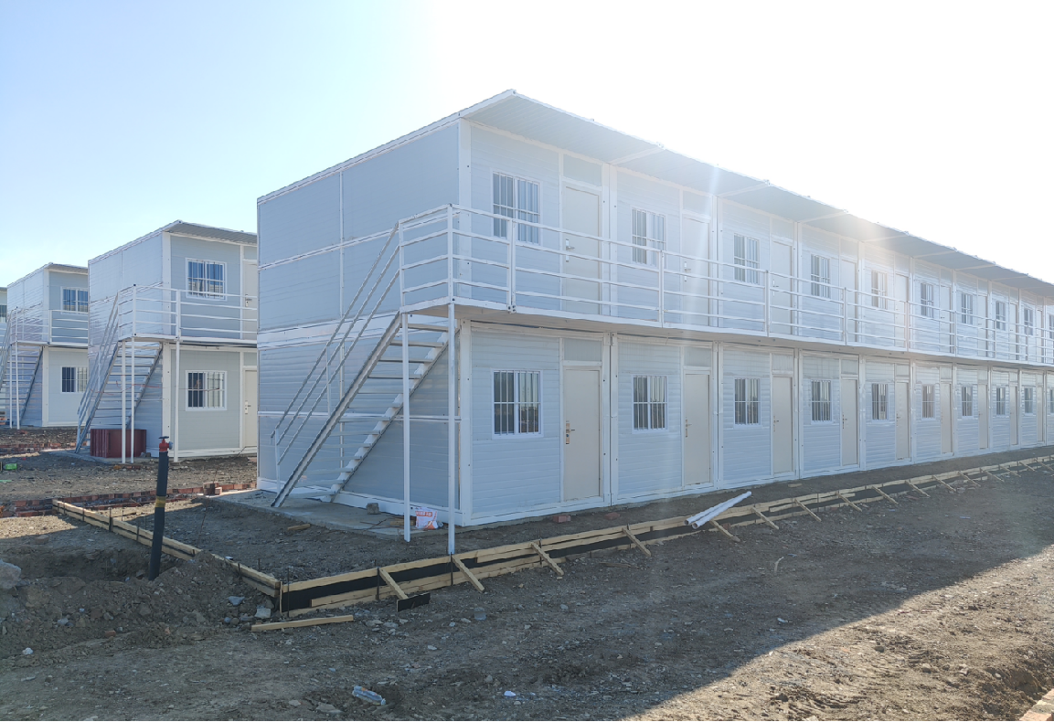 New Folding Container 15 Mins Quick Installation Prefab Construction Site Sea Containerized Houses