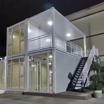 Detachable Container House office building flat pack prefab container house office accommodation